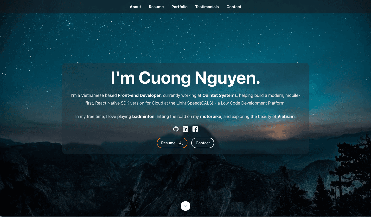 Portfolio Website cuongnguyen.dev